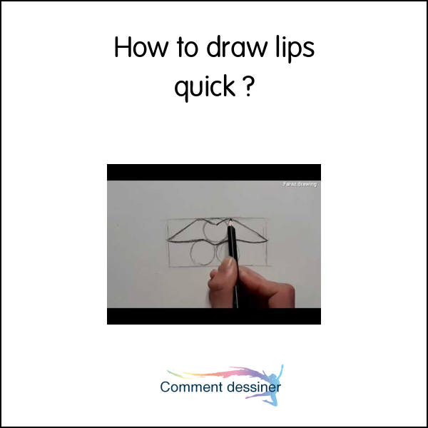 How to draw lips quick